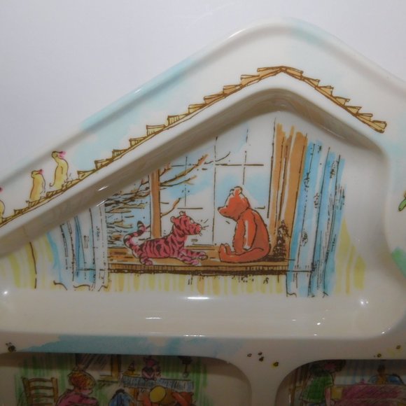 Classic Winnie the Pooh House Child Toddler Divided Plate Kibouki - Picture 2 of 8